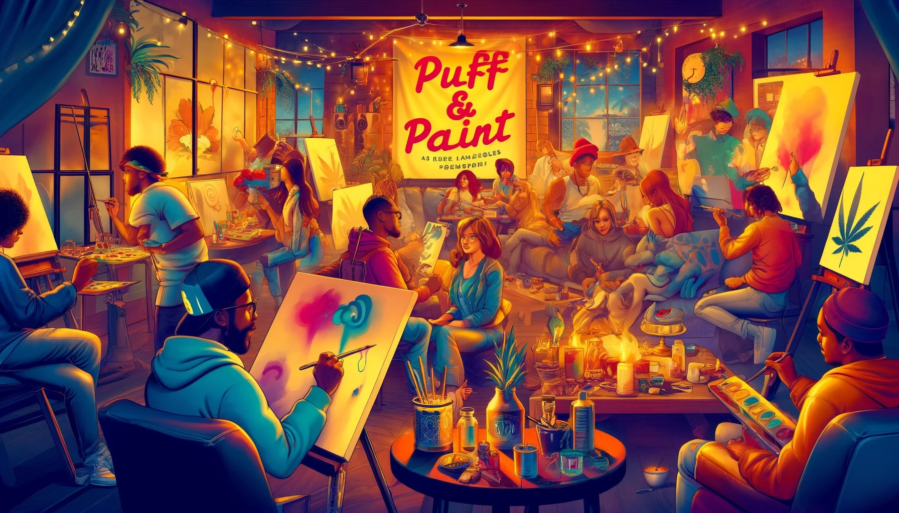 Experience the Ultimate Creative Escape: Los Angeles Puff & Paint Event by Matriarch