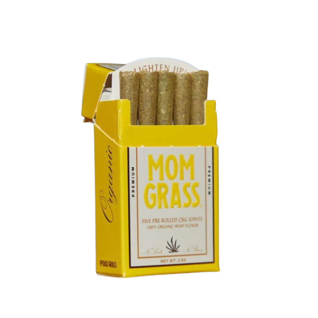 Mom Grass, CBG Pre Rolled Joints, Pre Rolled Joints 5 Pack, CBG Joints, Mom Grass CBG, Pre Rolled Joints 5-Pack, Best CBG Pre Rolls, Organic CBG Pre Rolls, High-Quality Pre Rolled Joints, Natural CBG Pre Rolls, THC-free CBG Pre Rolls, Mom Grass CBG Joints