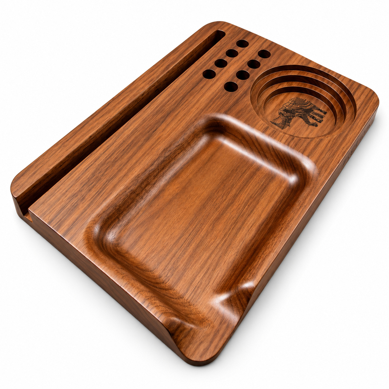 Blunt Father by Matriarch | Premium Black Walnut Rolling Tray