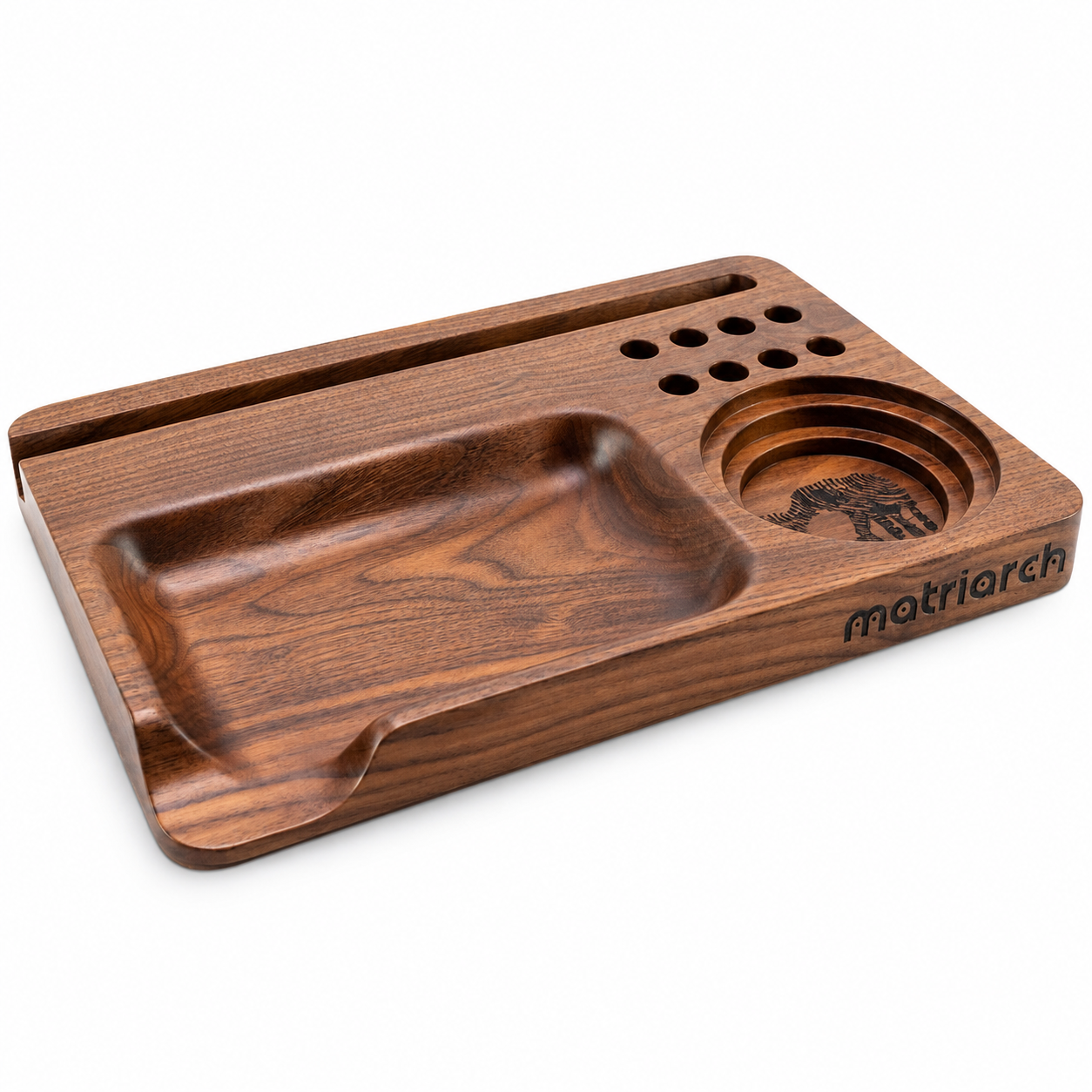 Blunt Father by Matriarch | Premium Black Walnut Rolling Tray
