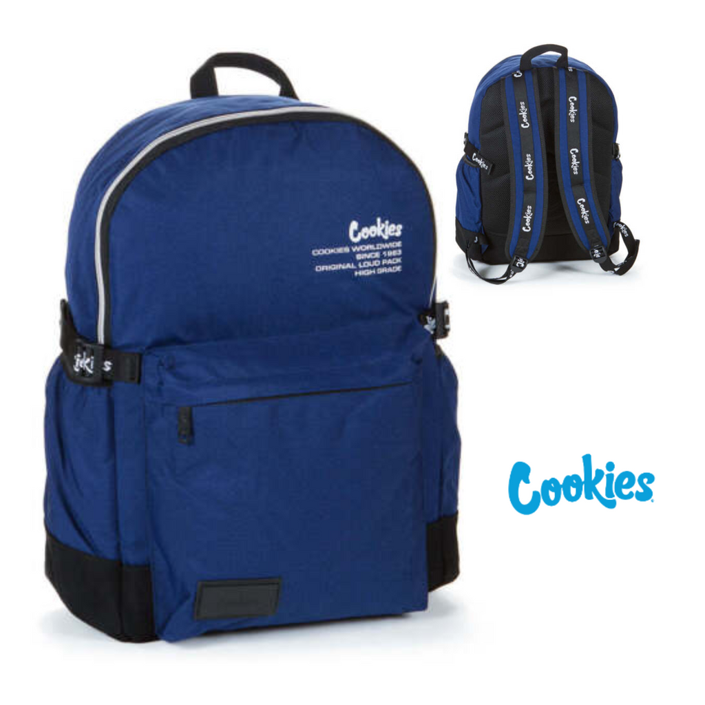 Authentic Cookies Canvas Smell Proof Backpack l Navy
