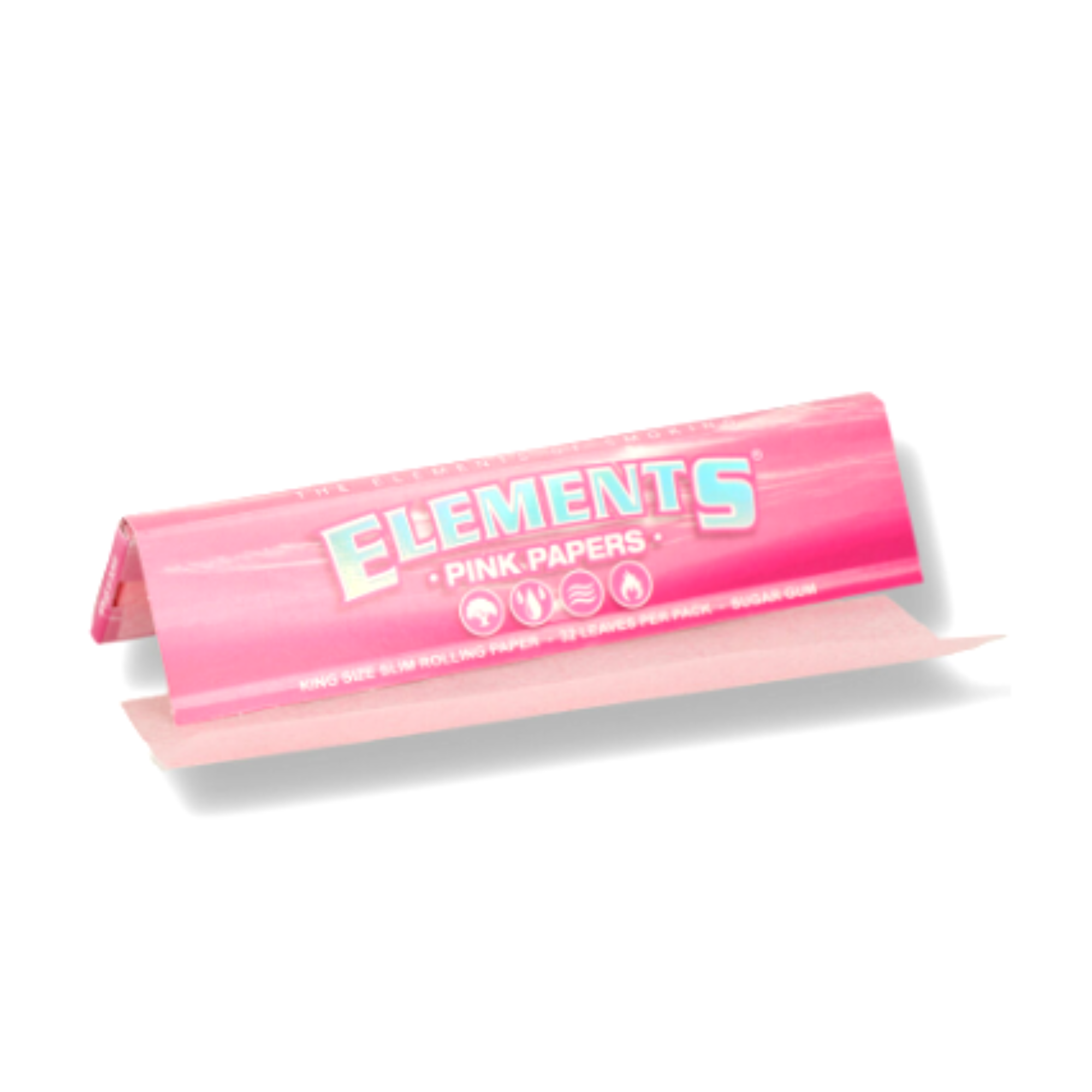 ELEMENTS PINK King Size Slim Rolling Papers, PU=50 pcs