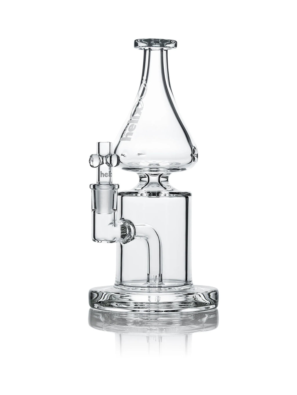 CLEAR STRAIGHT BASE W/ FIXED DOWNSTEM WATER PIPE by HELIX™